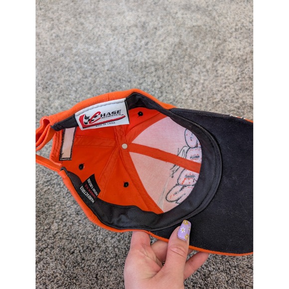 NASCAR Tony Stewart 2002 Champion Hat Chase Authentics Youth Orange Black Cap 20 - Picture 5 of 6